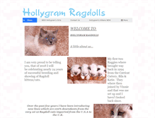 Tablet Screenshot of hollygramragdolls.com